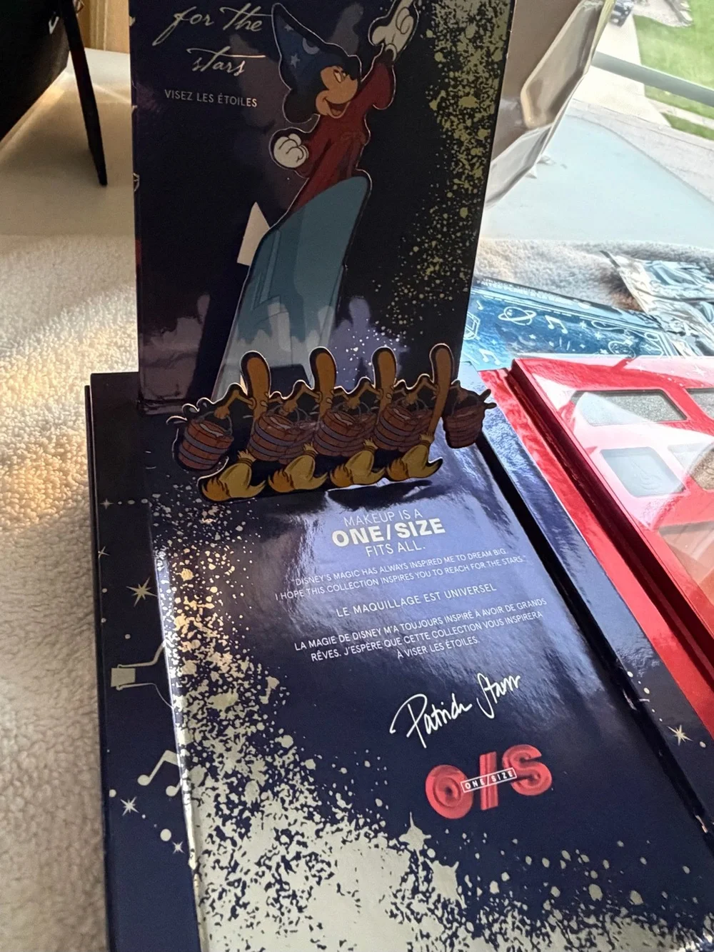 ONE/SIZE Disney ltd edition pallet — Rose, gold ltd edition highlighter, brush
